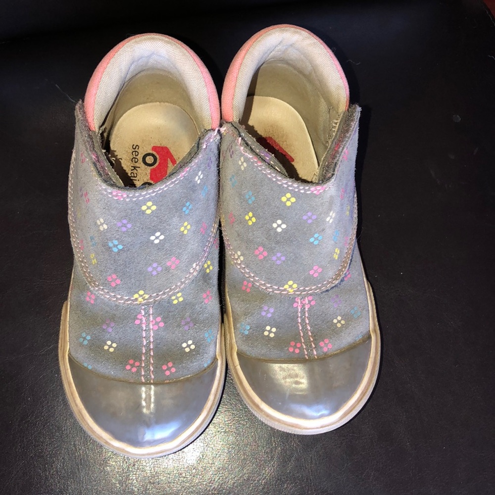 See Kai Run Monroe girls leather sneakers size 10